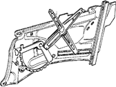 OEM 1990 BMW 750iL Rear Right Window Regulator - 51-34-8-147-532