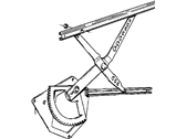 OEM 1984 BMW 533i Front Right Door Window Regulator - 51-33-1-921-472