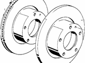 OEM 1994 BMW 540i Brake Disc, Ventilated - 34-11-6-756-090