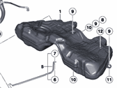 OEM 2011 BMW 740i Plastic Fuel Tank - 16-11-7-364-177