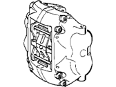 OEM 1988 BMW M5 Right Brake Caliper - 34-11-2-225-003