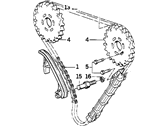 OEM 2000 BMW 750iL Engine Timing Chain - 11-31-1-710-155