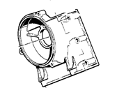 OEM 1991 BMW 735i Timing Case Cover, Top - 11-14-1-277-001