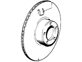 OEM 1987 BMW 735i Brake Disc, Ventilated - 34-11-1-163-141