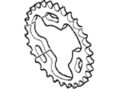 OEM BMW X5 Sprocket Wheel - 11-36-1-744-262