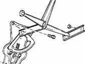 OEM 1991 BMW 318is Front Right Door Window Regulator - 51-32-1-965-078