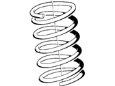 OEM BMW 733i Coil Spring - 31-33-1-127-645