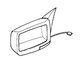OEM 1992 BMW 525i Electric.Exterior Heatable Mirror Left - 51-16-8-181-545