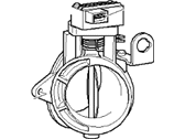 OEM 1998 BMW 528i Secondary Throttle Body - 13-54-1-740-505