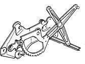 OEM 1992 BMW 535i Front Left Door Window Regulator - 51-32-1-944-069