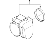 OEM 2000 BMW X5 Fuel Injection Throttle Body - 13-54-1-435-959