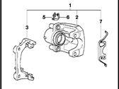 OEM 1994 BMW 750iL Brake Caliper - 34211159657