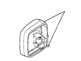 OEM 1993 BMW 525iT Electric.Exterior Heatable Mirror Right - 51-16-8-137-370