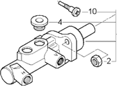 OEM 2001 BMW 330i Brake Master Cylinder - 34-31-6-750-684