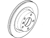 OEM BMW 135i Brake Disc, Ventilated, W/Holes, Rear - 34-21-6-795-754