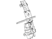 OEM 1988 BMW M6 Rear Right Window Regulator - 51-37-1-874-606