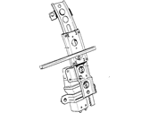 OEM 1988 BMW M6 Rear Left Window Regulator - 51-37-1-874-605