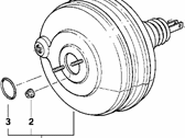 OEM 1995 BMW 530i Power Brake Booster - 34-33-1-161-485