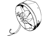 OEM 1986 BMW 735i Fan Wheel - 17-40-1-362-100