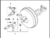 OEM 1994 BMW 325is Power Brake Booster - 34-33-1-162-965