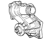 OEM 1993 BMW 740iL Water Pump - 11-51-0-004-163