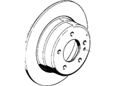 OEM 1987 BMW M6 Brake Disc - 34-21-1-162-968