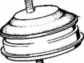 OEM 1988 BMW 535is Engine Mount - 11-81-1-139-019