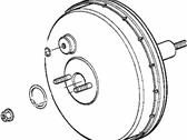 OEM 1993 BMW 525iT Power Brake Booster - 34-33-1-160-624