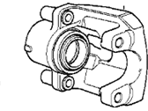 OEM 1995 BMW 318ti Brake Caliper Left - 34-21-1-162-437