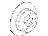 OEM 1998 BMW 318ti Brake Disc - 34-21-6-758-553