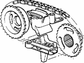 OEM 2006 BMW X5 Upper Timing Chain Guide Rail - 11-31-1-722-651