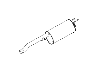 Ford 9C2Z-5230-B Muffler & Pipe