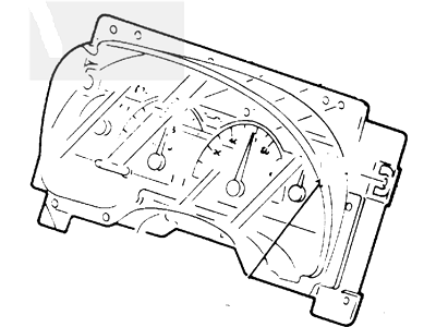 Ford YF2Z-10849-AA Cluster Assembly