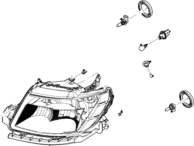 Ford 8G1Z-13008-D Headlamp Assembly