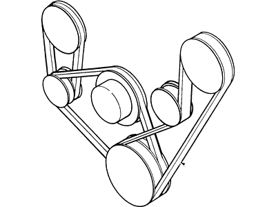 Ford D8PZ8620P Air Injection Reactor Pump Belt
