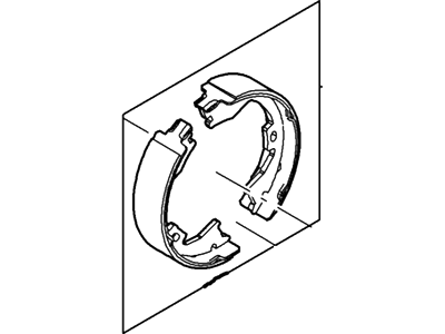 Ford 8C3Z-2648-A Park Brake Shoes