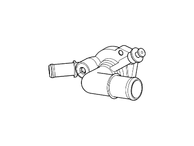 Ford YS4Z-8592-AA Thermostat Housing