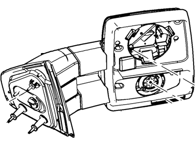 Ford 7L3Z-17682-AE Mirror Assembly