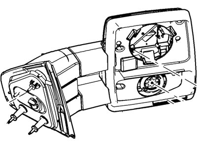 Ford 8L3Z-17682-DA Mirror Assy - Rear View Outer