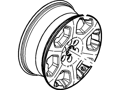 Ford 9L3Z-1007-M Wheel Assembly