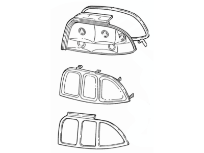 Ford F7ZZ13404CA Tail Lamp Assembly