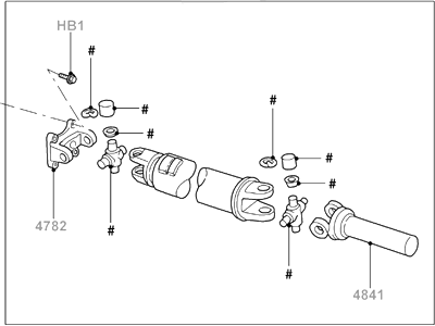 Ford 9L3Z-4602-E Drive Shaft