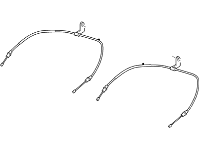 Ford XW4Z-2A635-BD Rear Cable