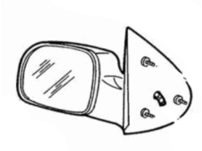 Ford F88Z17682AAA Mirror Assembly