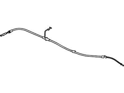 Ford 6L8Z-2A635-J Rear Cable