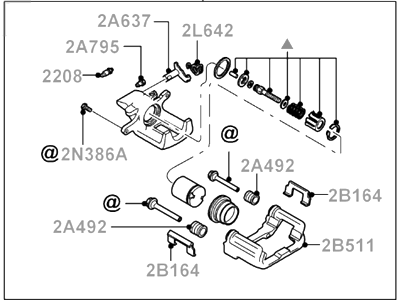 Ford 3R3Z-2553-AA Caliper