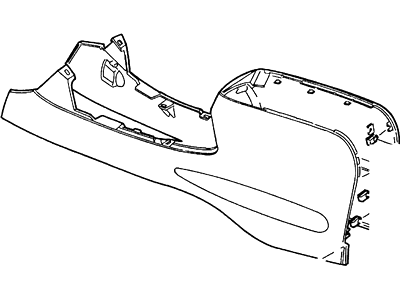 Ford F5TZ78045A36H Console Panel