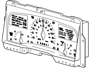 Ford XW1Z-10849-CA Cluster Assembly