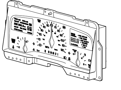 Ford 1W1Z-10849-AA Instrument Cluster