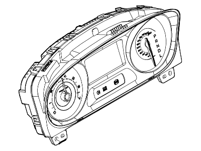 Ford BT4Z-10849-EA Instrument Cluster